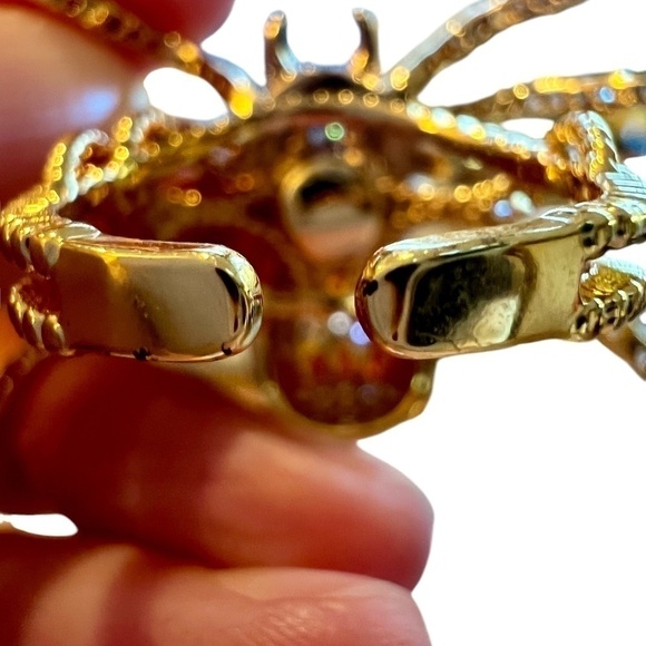 EYE CANDY LA Luxe 18K Goldplated Crawler Spider Adjustable Ring - NWT - Picture 10 of 11